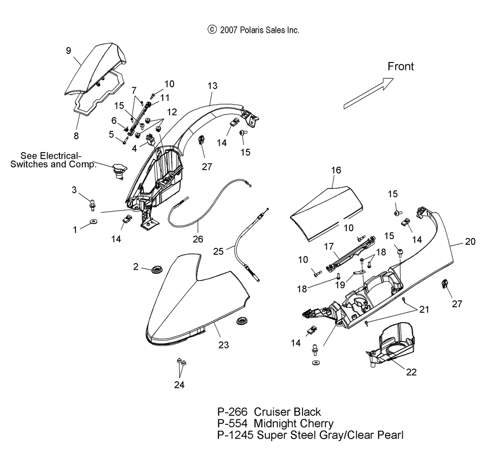 Body tank cover - v08sb36_sd36