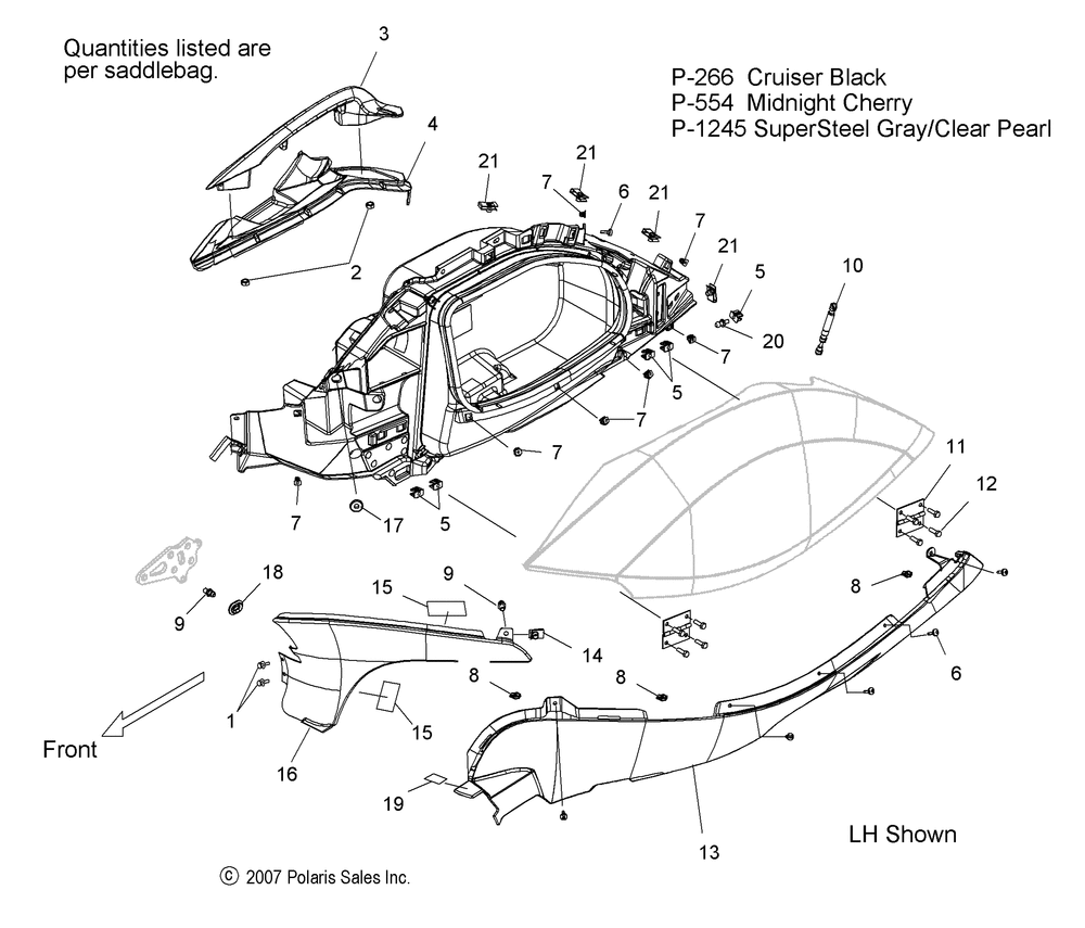 Body saddlebag asm. - v08sb36_sd36