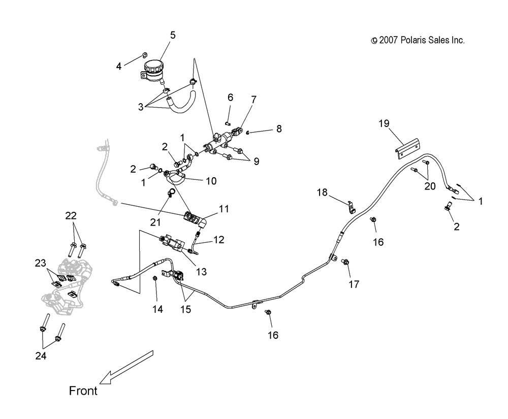 Brakes brake lines rear - v08sb36_sd36 all options