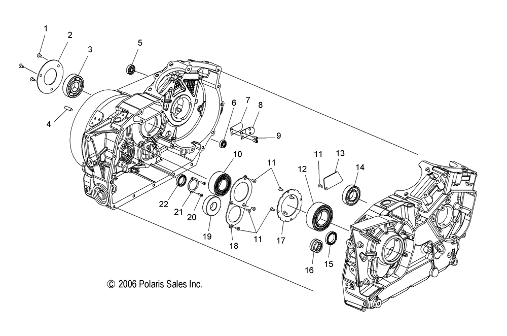 Engine crankcase bearings - v10hb36dd_hs36dc_bb26da