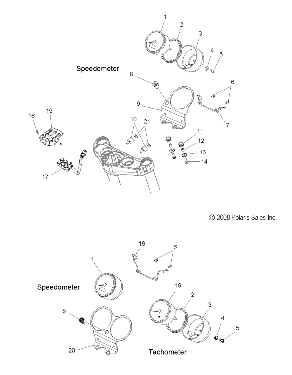 Electrical gauges and indicators - v10hb36dd_hs36dc_bb26da