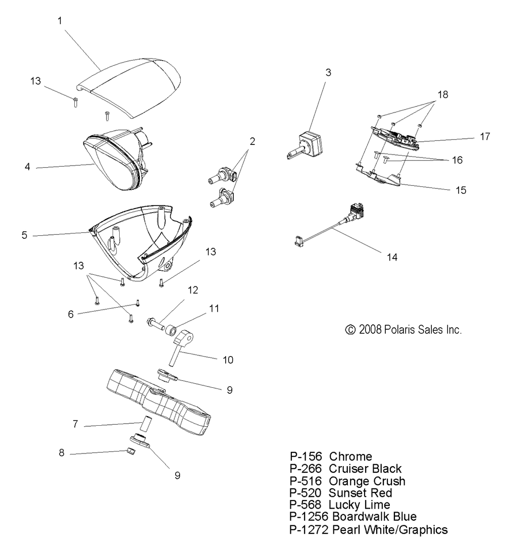 Electrical headlight - v09xb36_xc36 all options