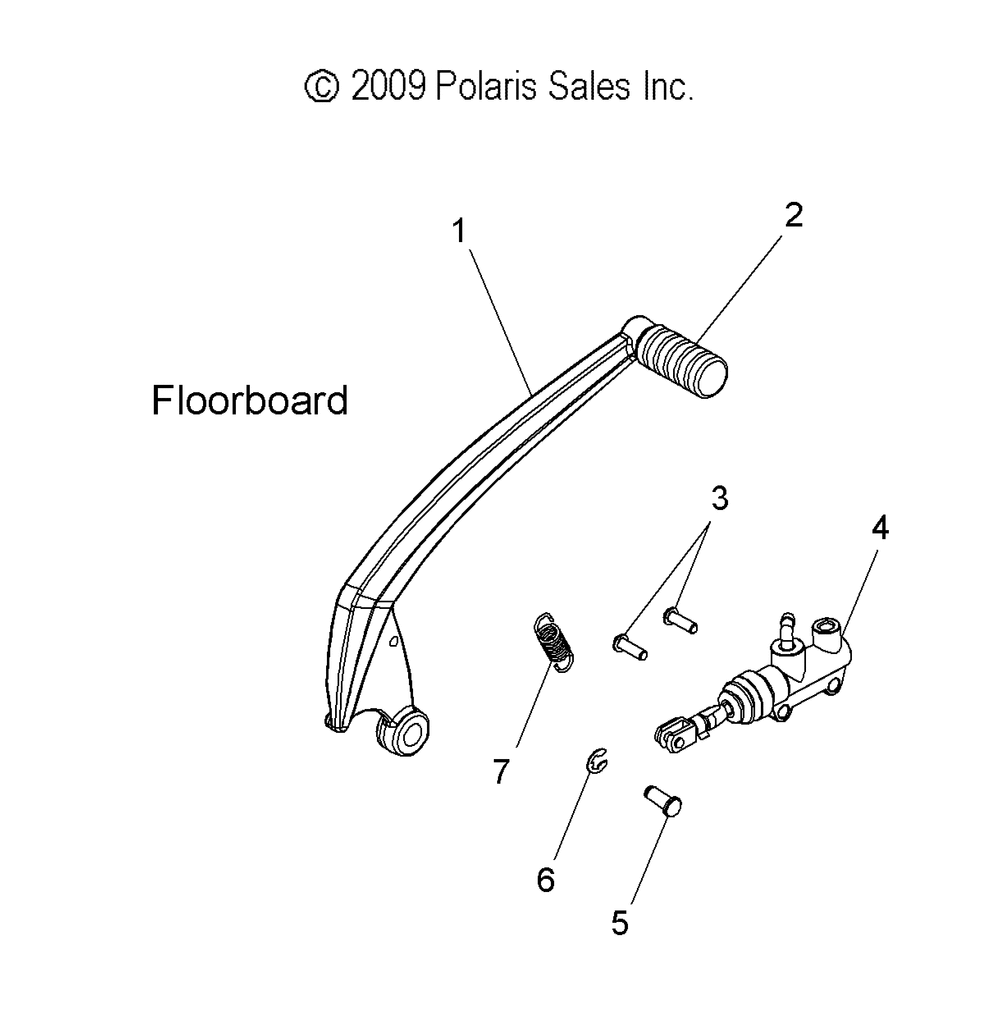 Brakes brake pedal and rear master cylinder - v10cb26_pb26