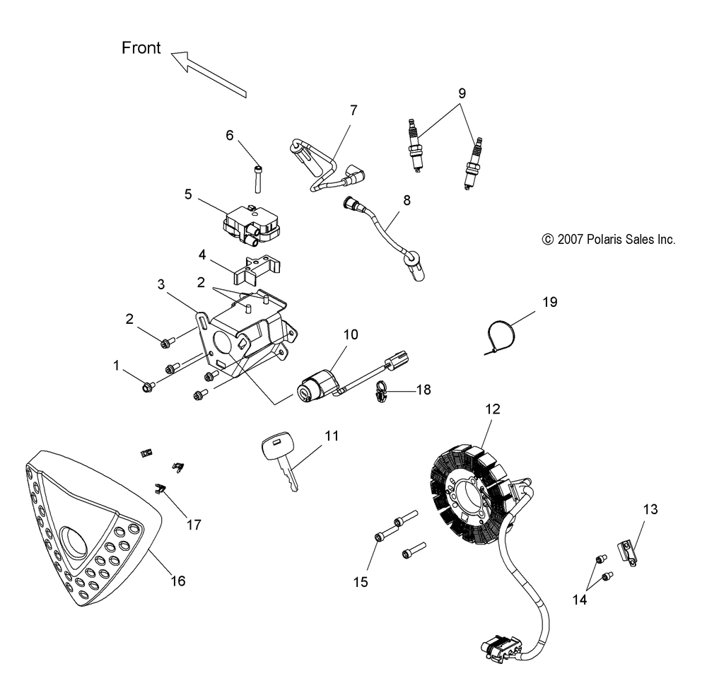 Electrical ignition system - v10db36da_eb36da all options