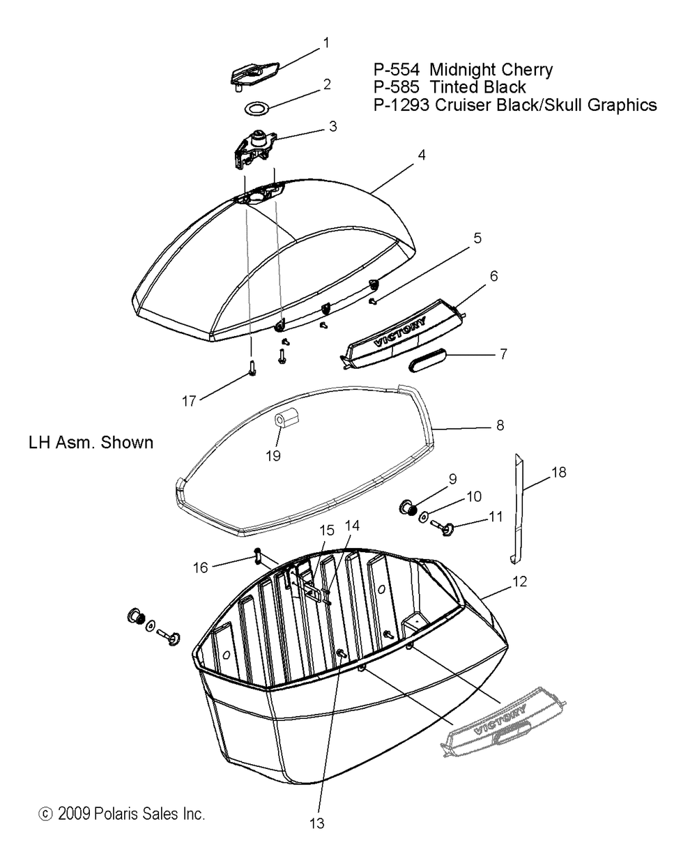 Body saddlebag asm. - v10db36da_eb36da all options