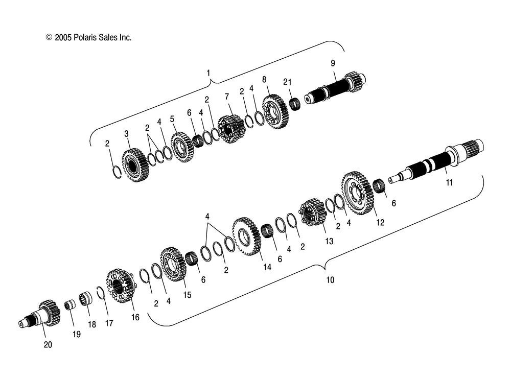 Drive train transmission (6 speed) - v10db36da_eb36da all options