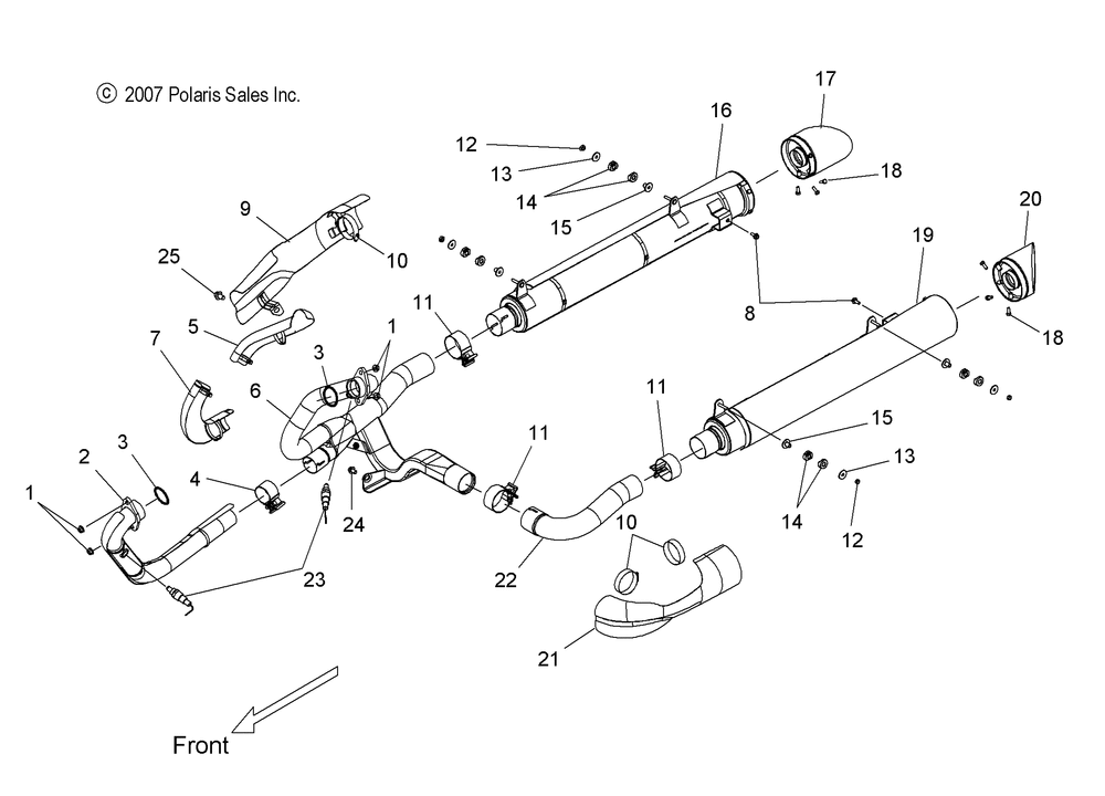 Engine exhaust - v10sd36_sc36_vb36