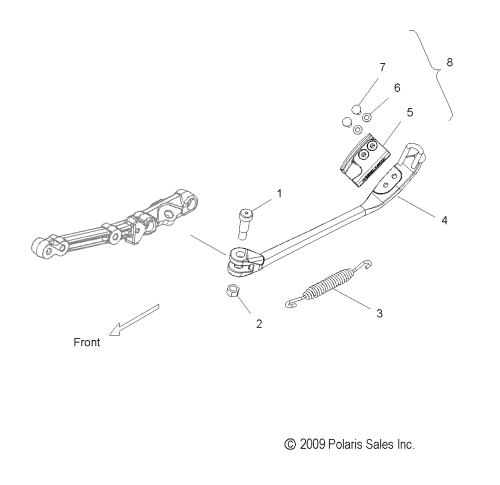 Chassis side stand - v10db36da_eb36da