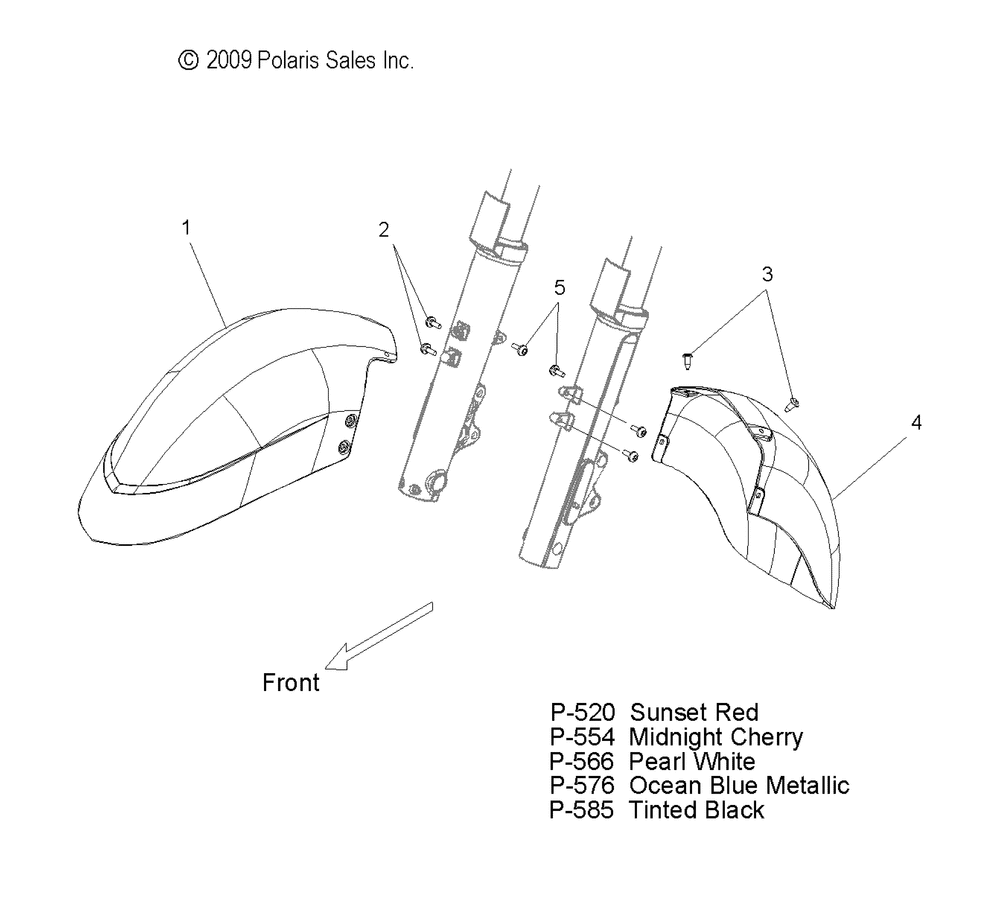 Body fender front - v10sd36_sc36_vb36 all options