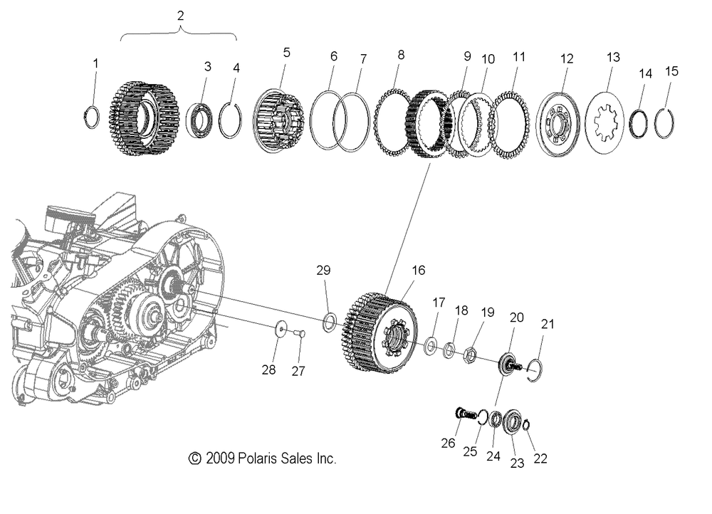 Drive train clutch - v10xb36dap_lkp_xc36dn all options