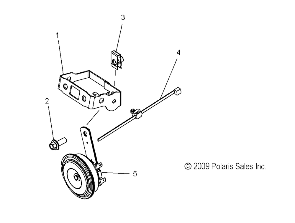 Electrical horn - v12bw36_ew36