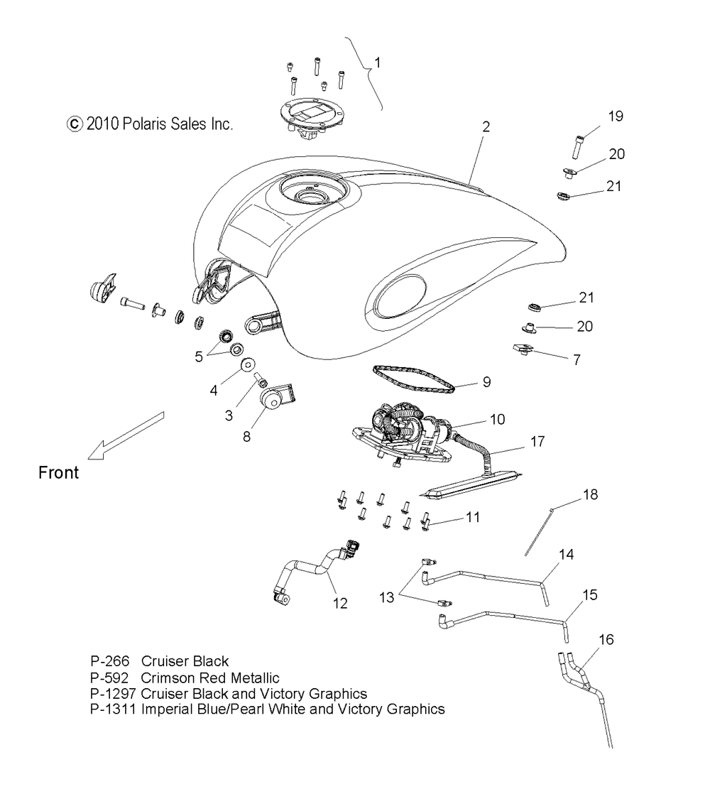 Body fuel tank asm. - v11ga36_gb36_gc36