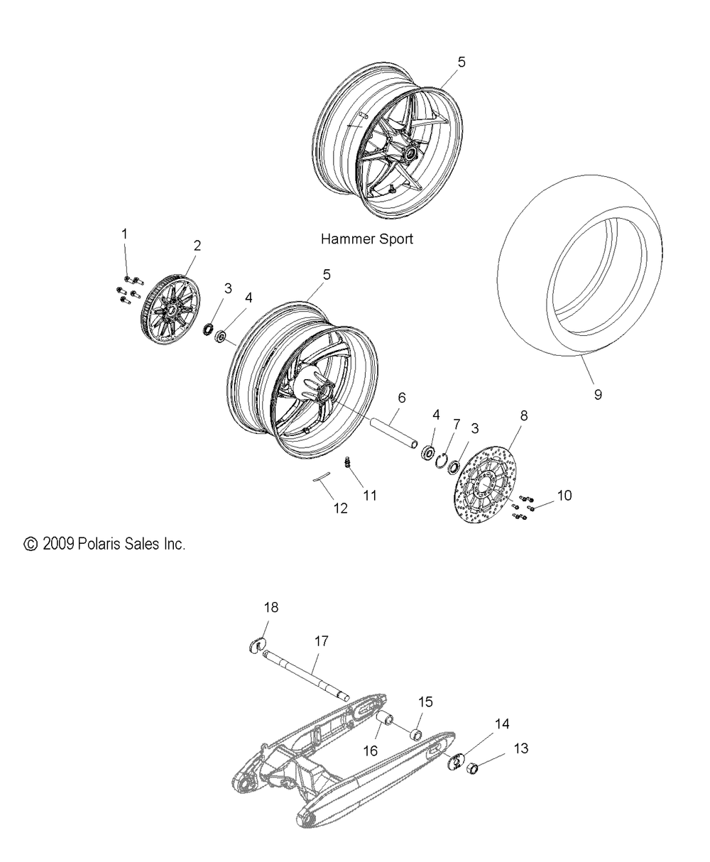 Wheels rear - v10hb36dd_hs36dc_bb26da