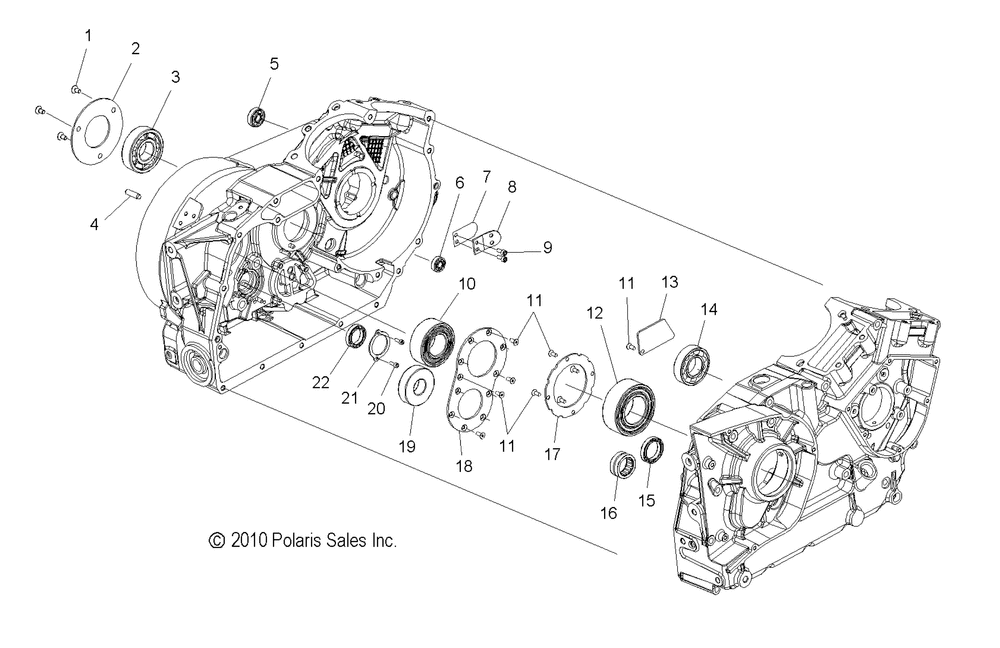 Engine crankcase bearings - v11xb36 all options