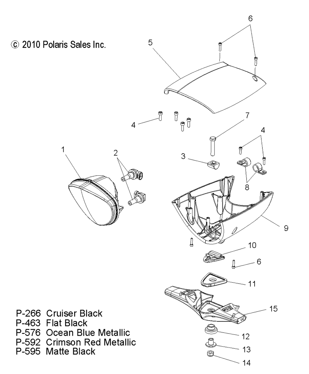 Electrical headlight w_windshield - v12bw36_ew36