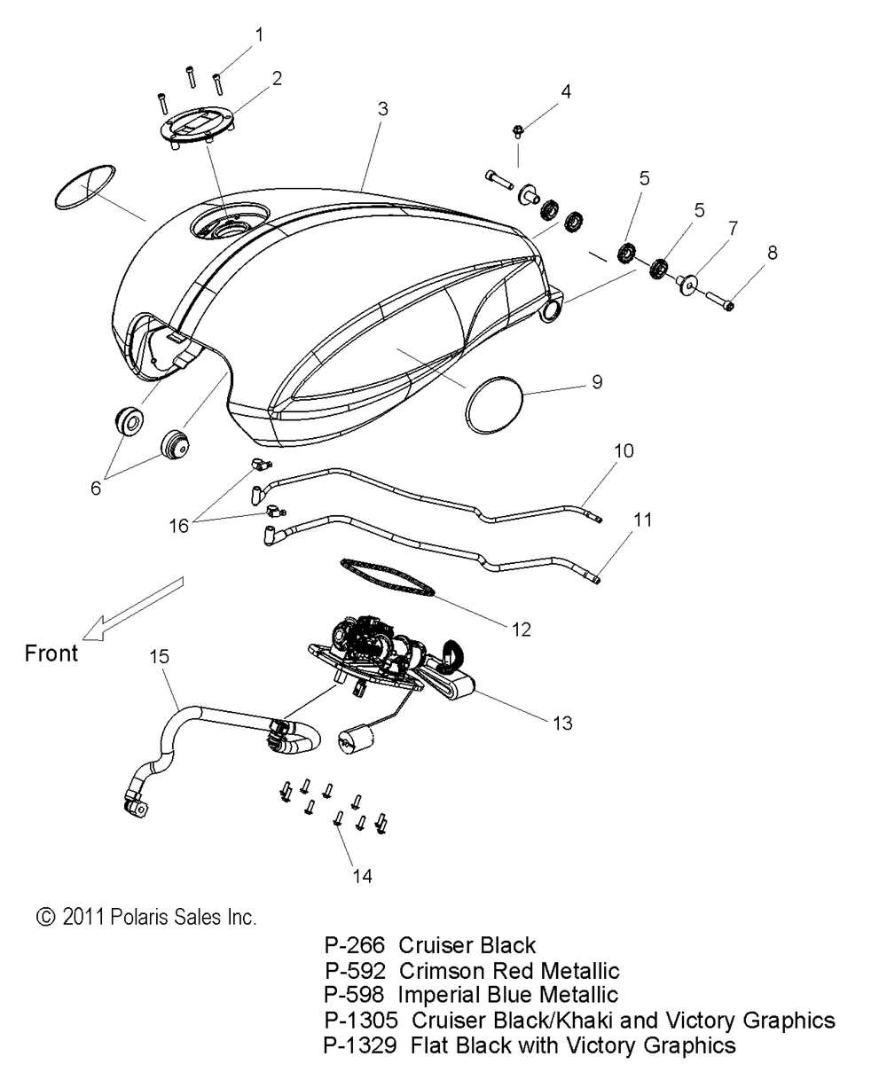 Fuel system fuel tank - v12bw36_ew36