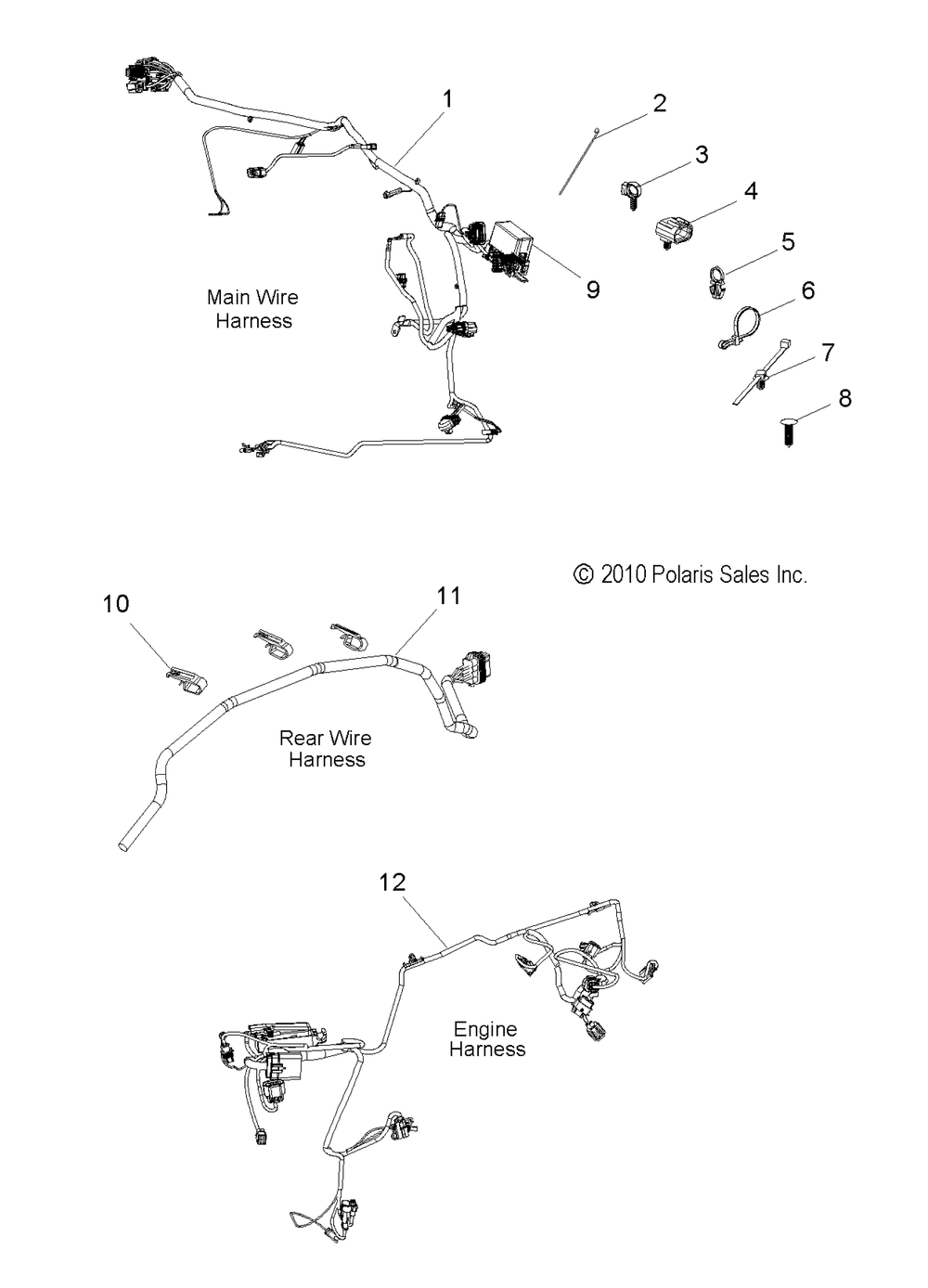 Electrical wire harnesses - v11ga36_gb36_gc36