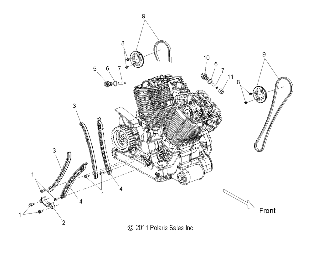 Engine camchain - v12hs36_ha36 all options