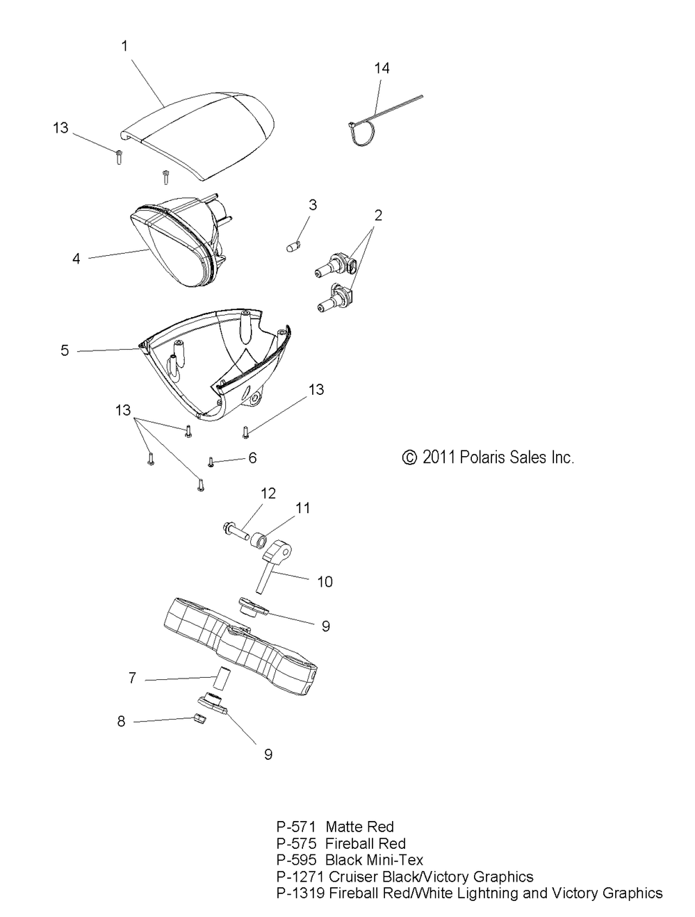 Electrical headlight - v12hs36_ha36 all options