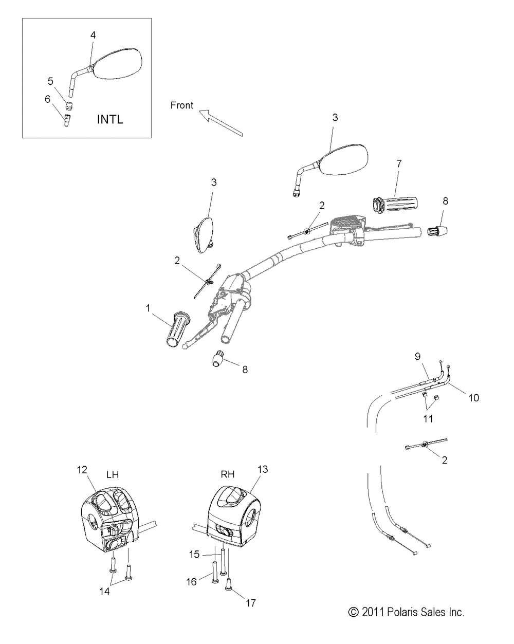 Steering controls and mirrors - v12hs36_ha36 all options