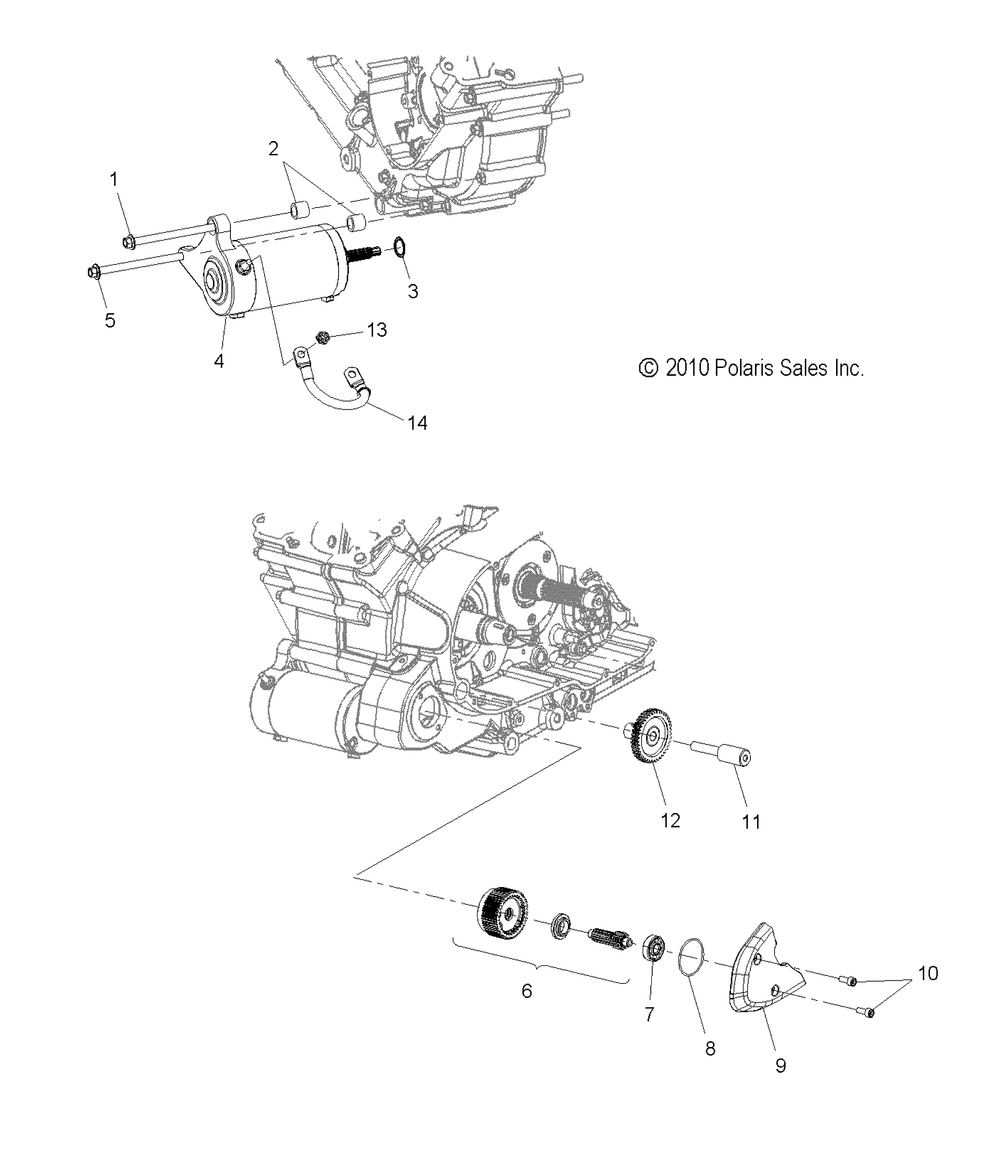 Engine starter motor - v12sw36_aw36 all options