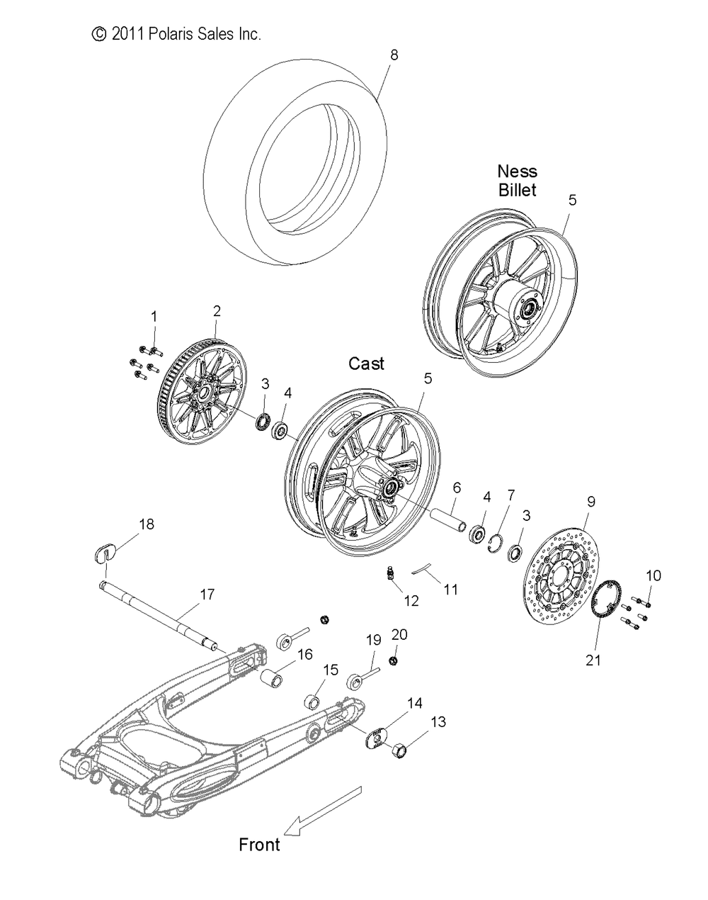 Wheels rear - v12sw36_aw36 all options