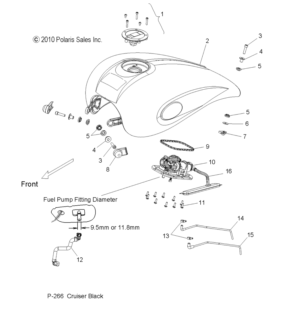 Body fuel tank - v12wb36na