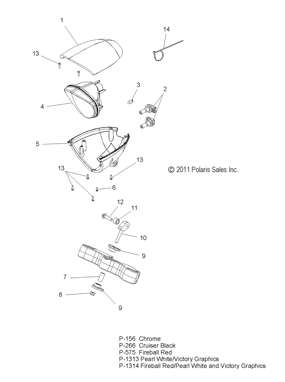 Electrical headlight - v12xb36