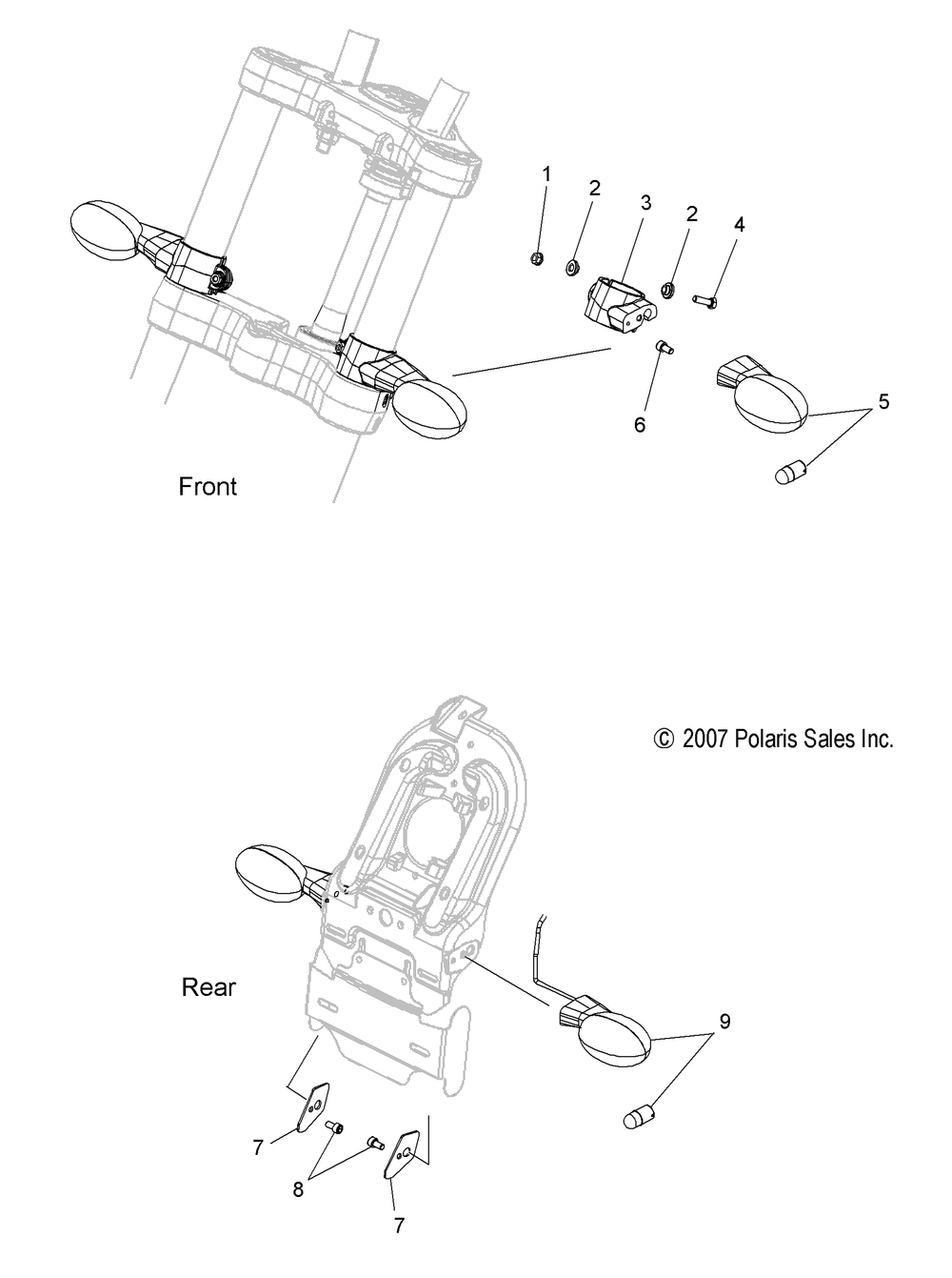 Electrical turn signals - v12xb36 all options