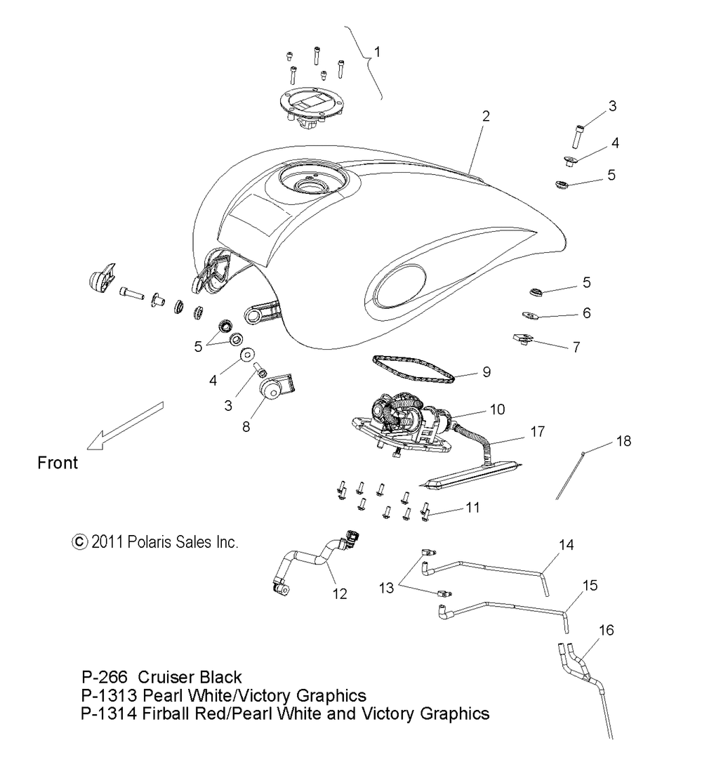 Body fuel tank - v12xb36 all options