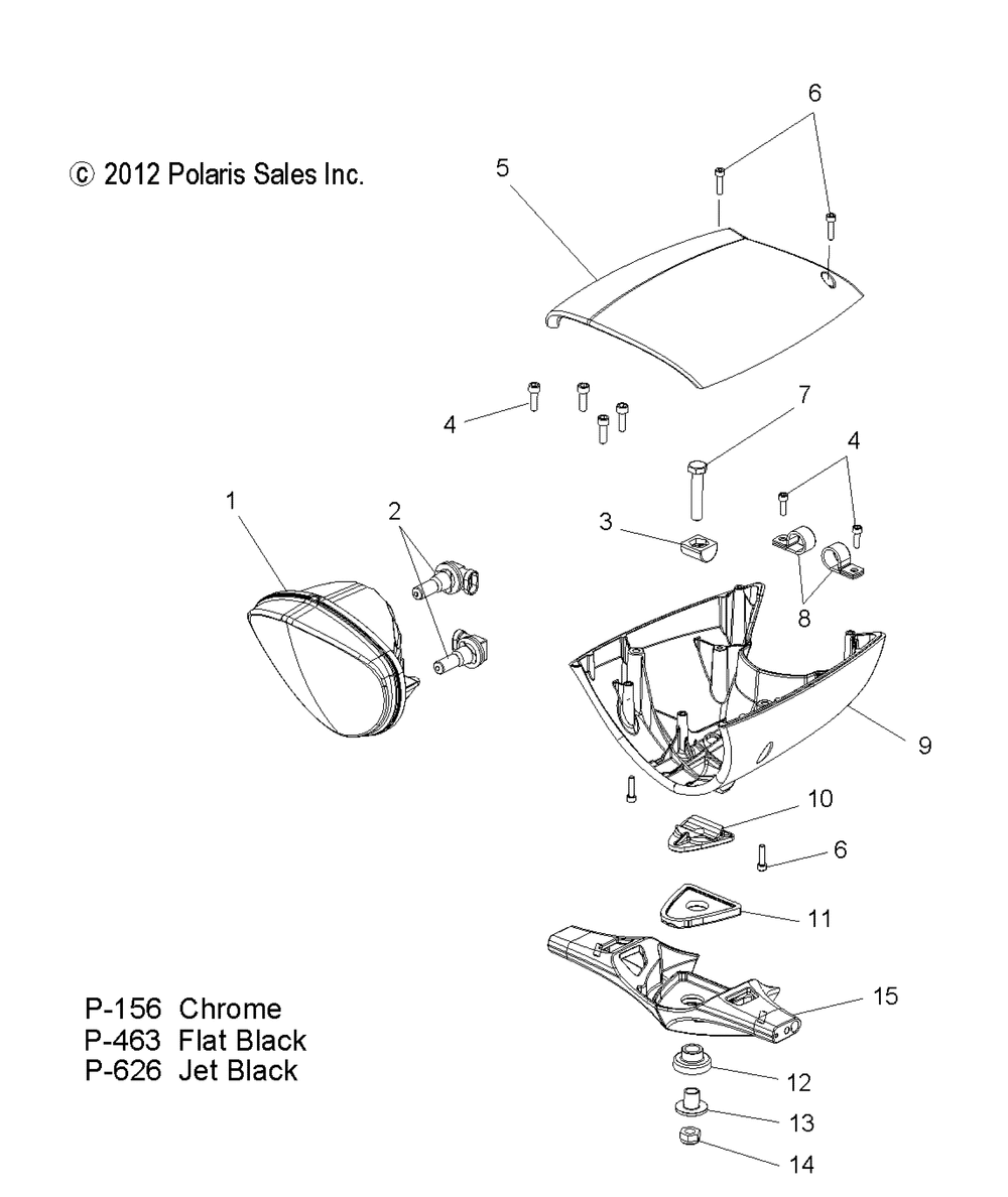 Electrical headlight w_windshield - v14ba36_bw36