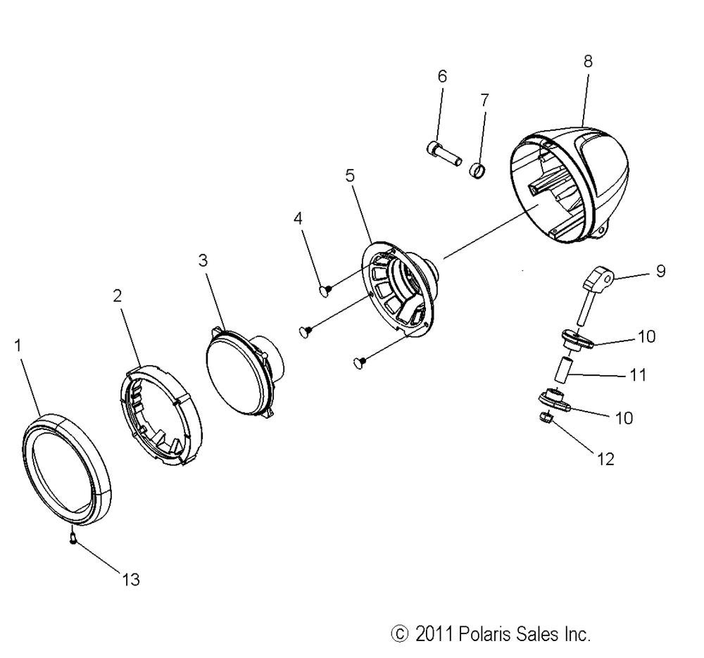 Electrical headlight - v14wb36