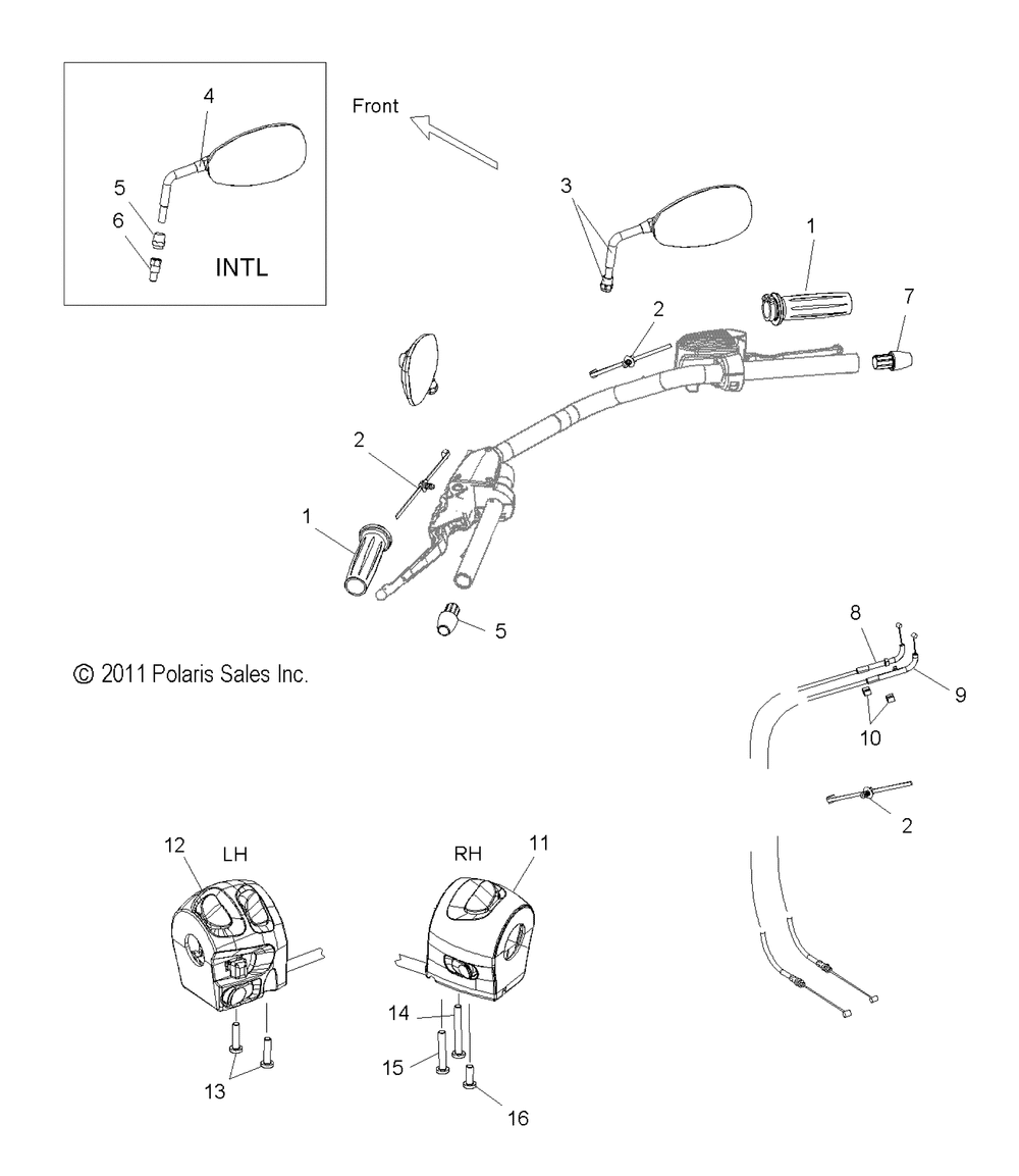 Steering controls and mirrors - v13xb36 all options