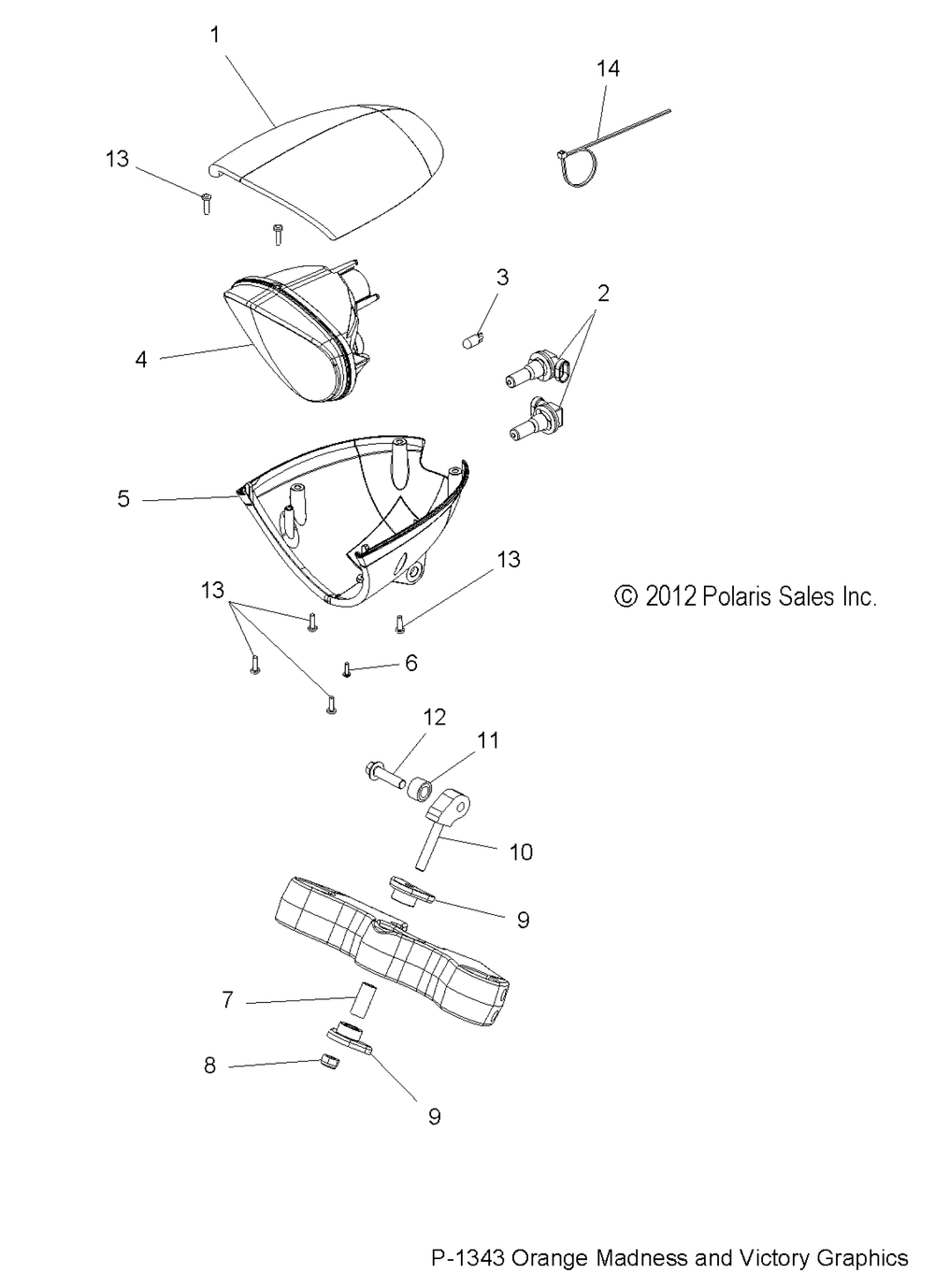 Electrical headlight - v13xb36 all options