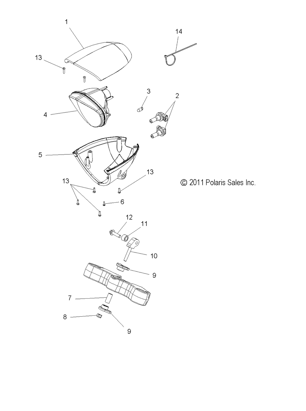 Electrical headlight - v14ga36na_naa_nac_ea