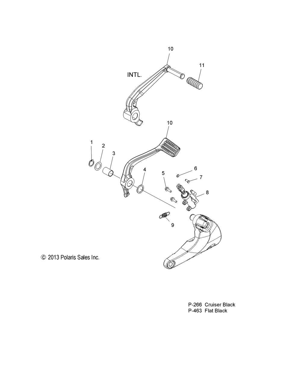 Brakes brake pedal and rear master cylinder - v14ha36_hs36