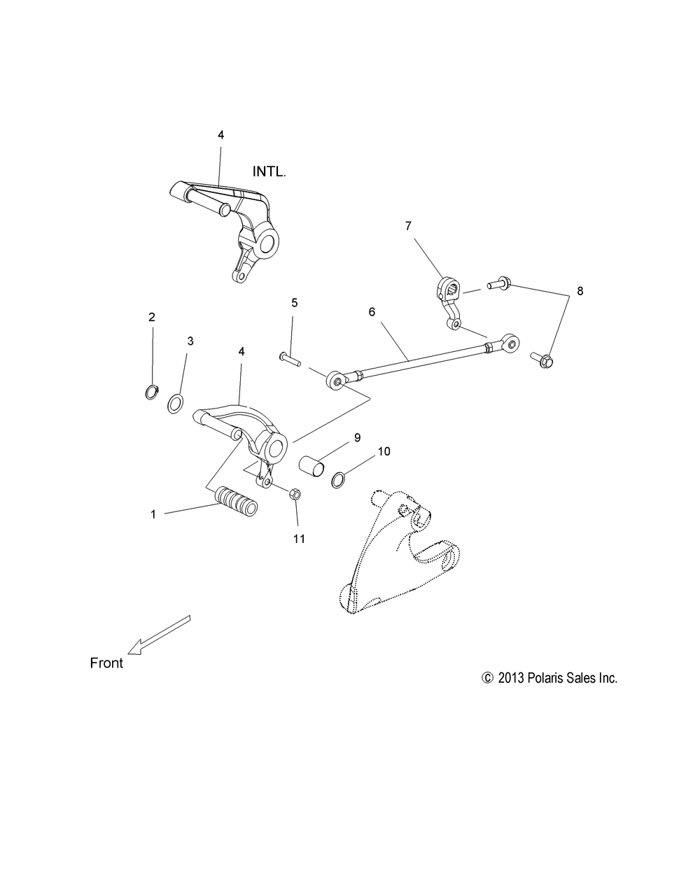 Drive train shift linkage - v14ha36_hs36