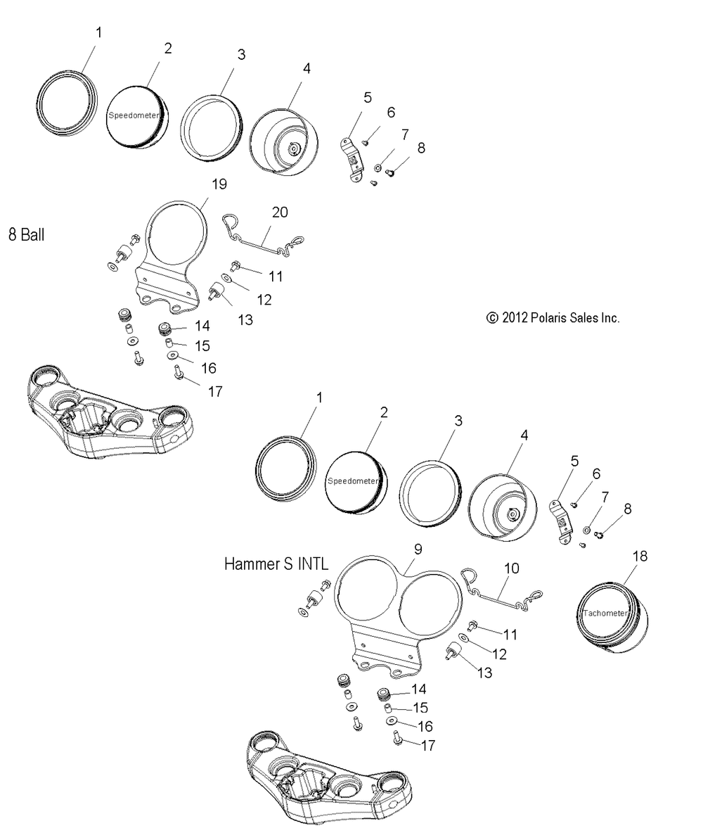 Electrical speedometer - v14ha36_hs36