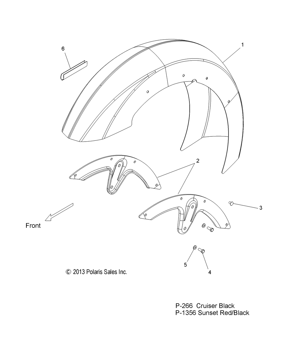 Body fender front - v14rb36