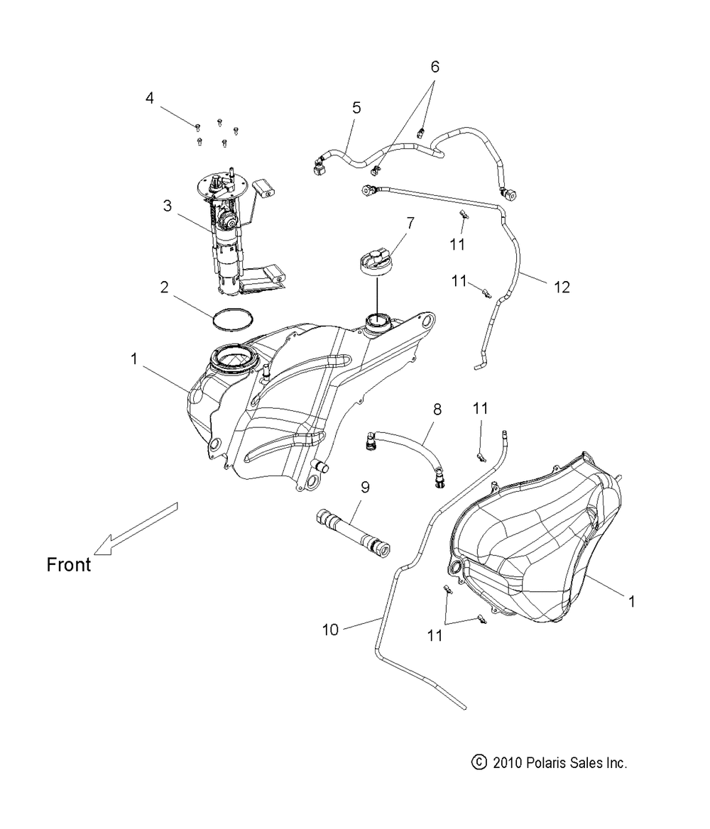 Fuel system fuel tank - v11sw36_sa36_aw36