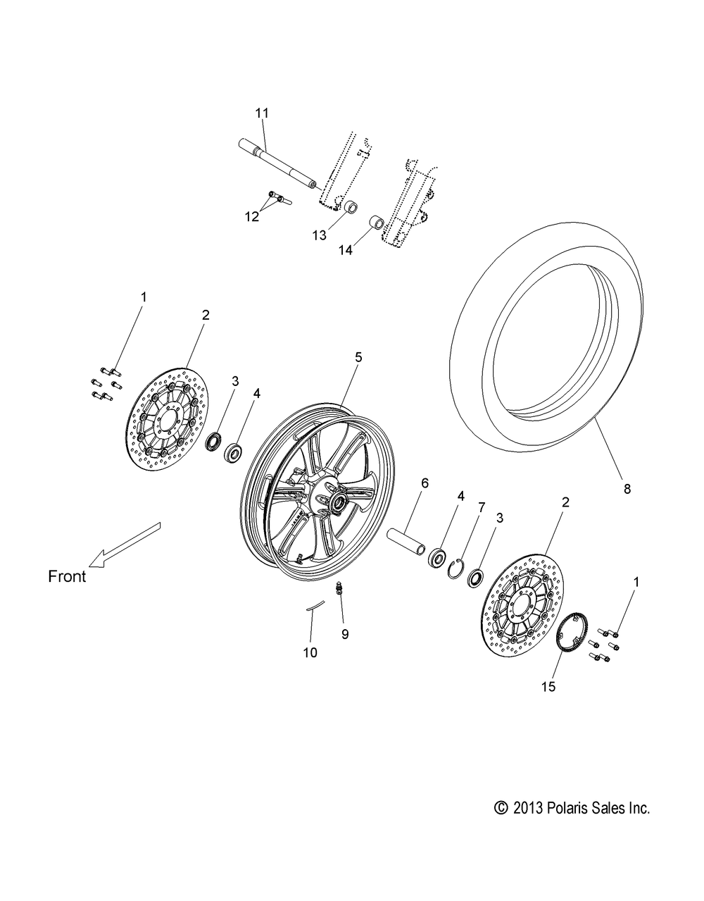 Wheels front - v14sw36 all options