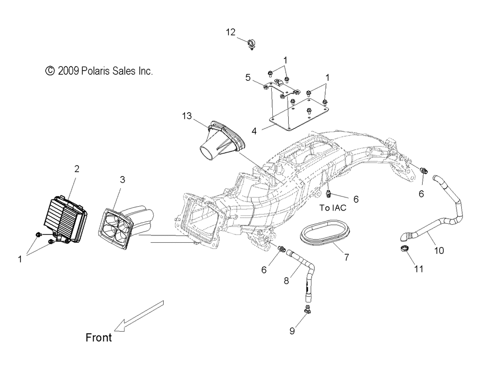 Engine air intake - v14sw36 all options