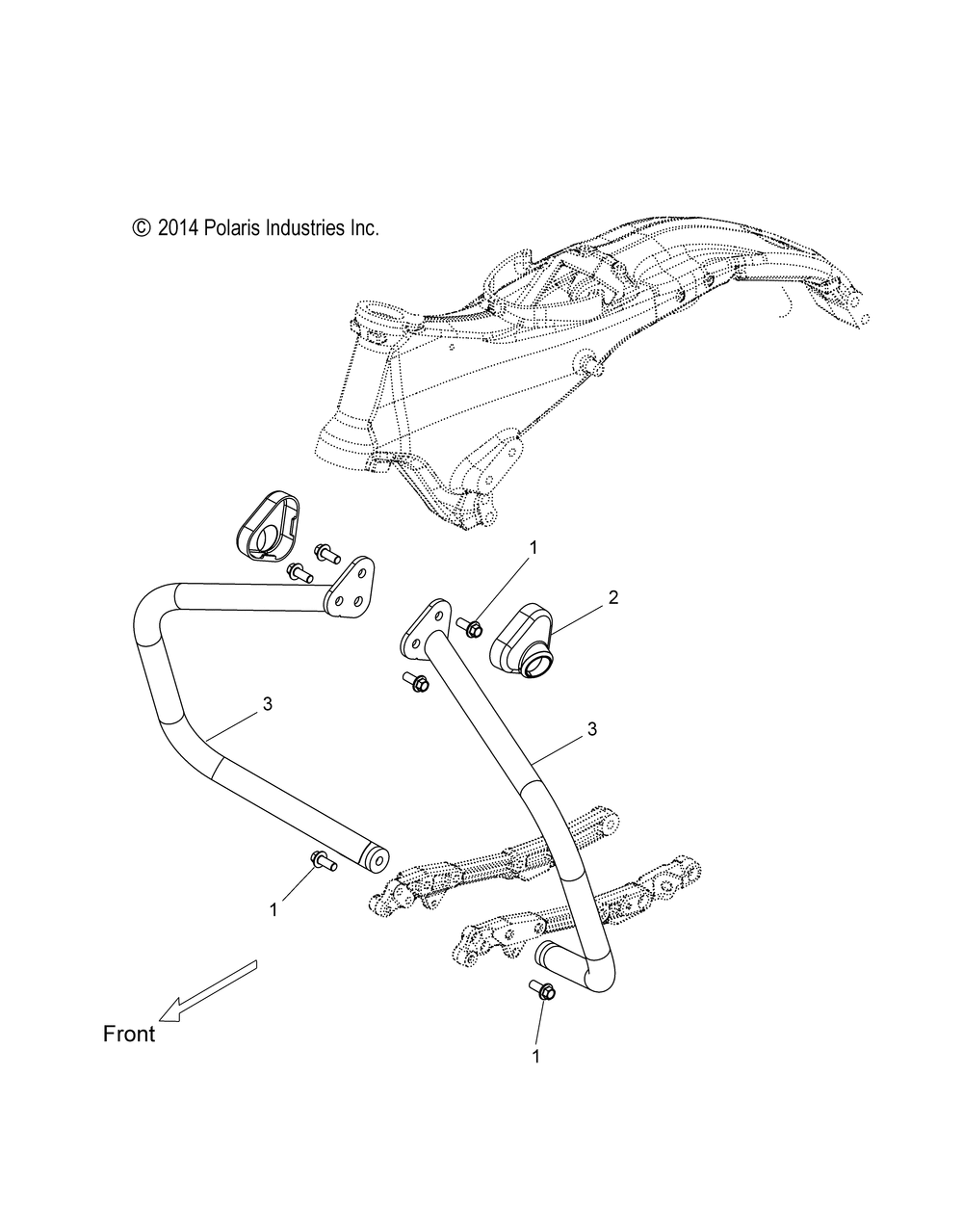 Chassis highway bar tube - v15cw_db_dw_tw36 all options