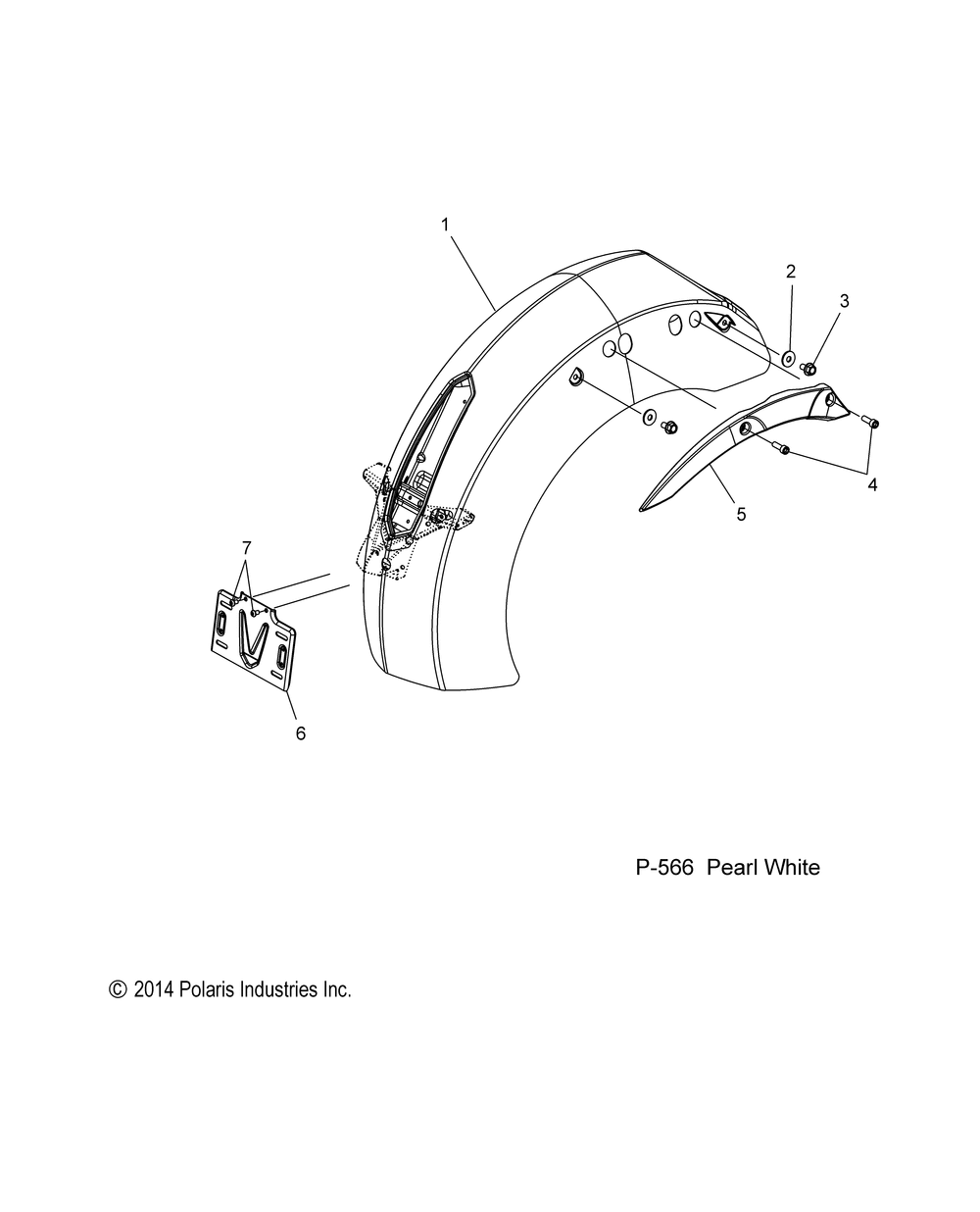 Body fender rear - v15rw36ee