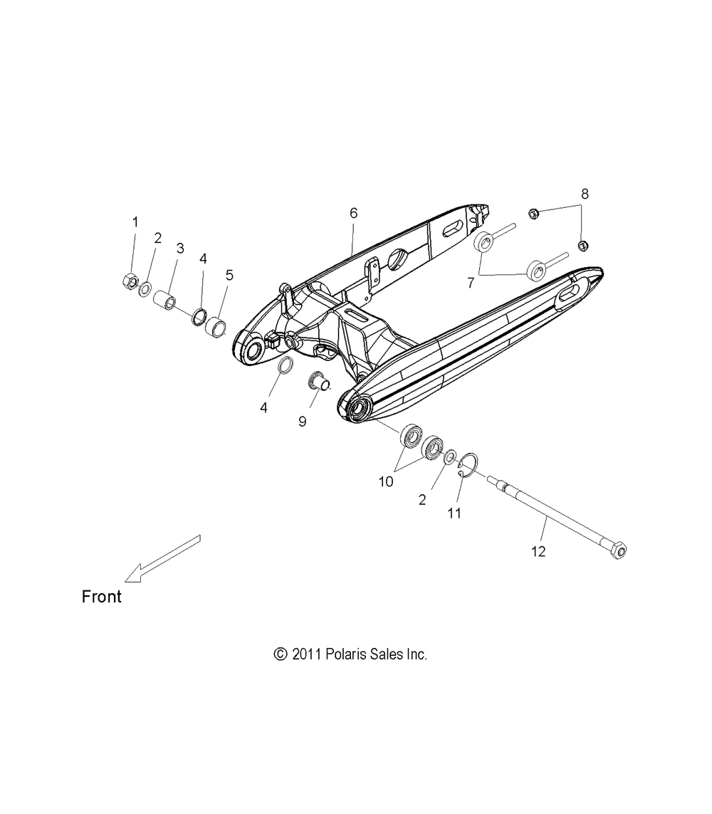 Suspension swing arm - v15rw36ee