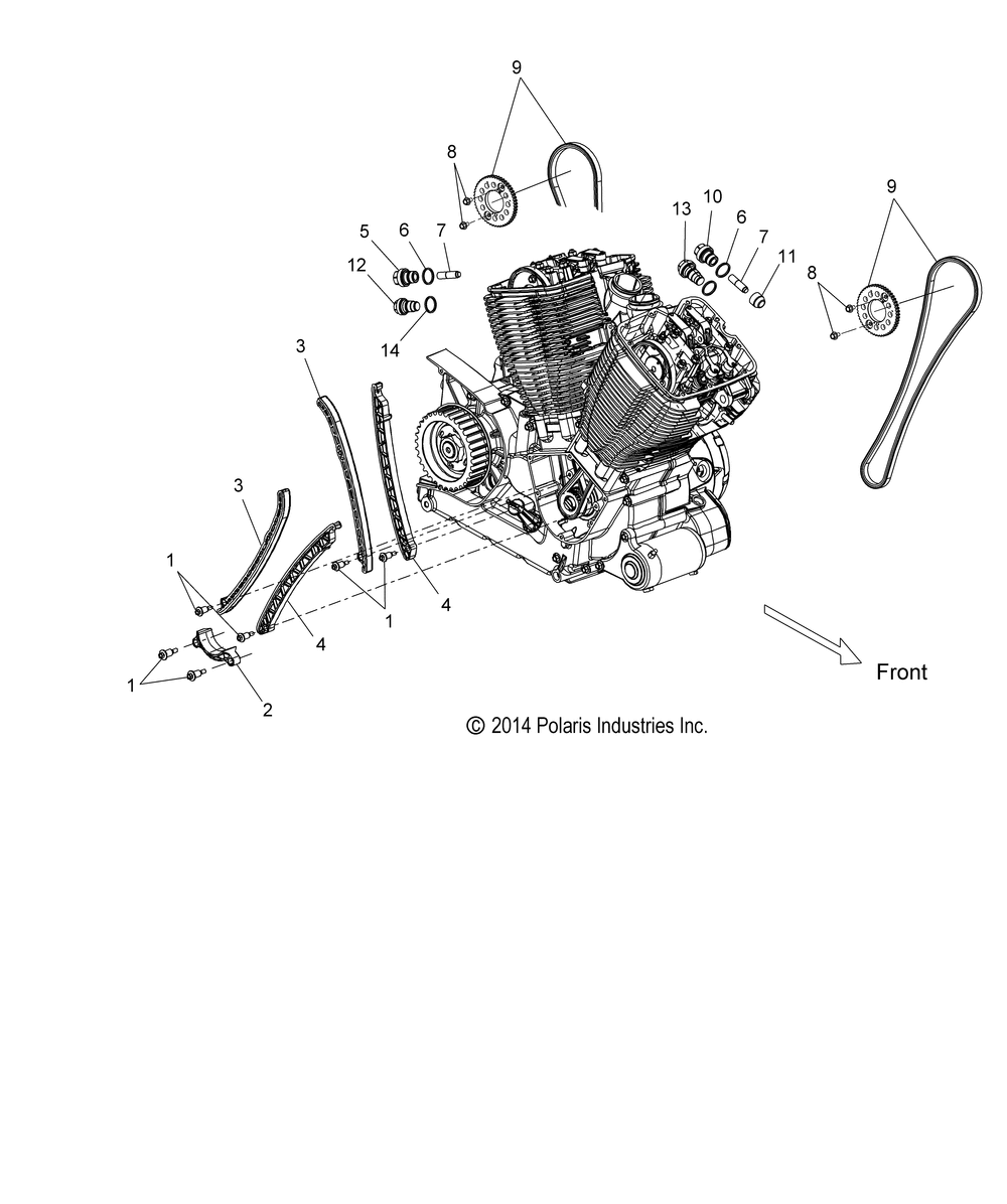 Engine cam chain - v15wb36_ww36 all options