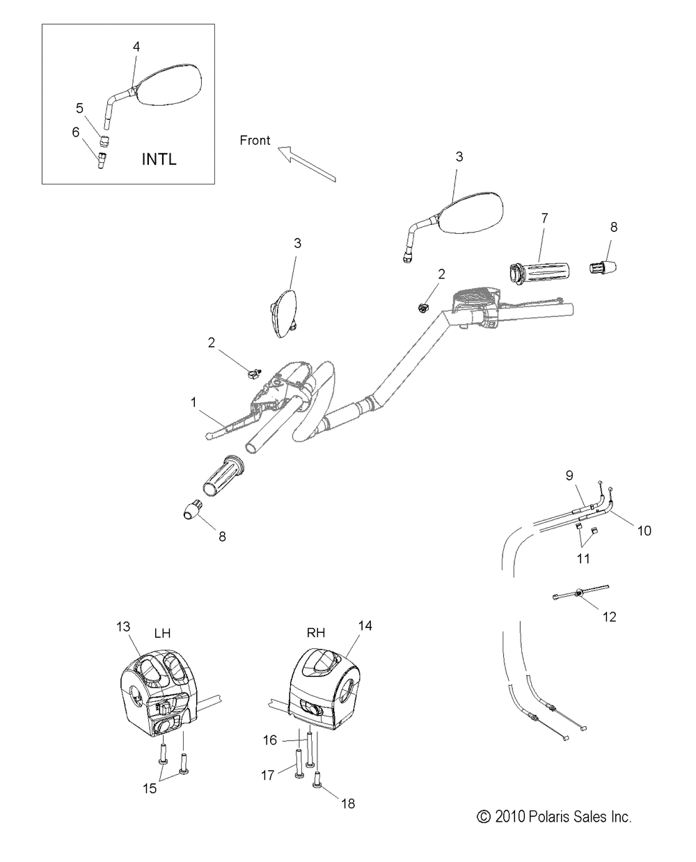 Steering controls and mirrors - v15wb36_ww36 all options