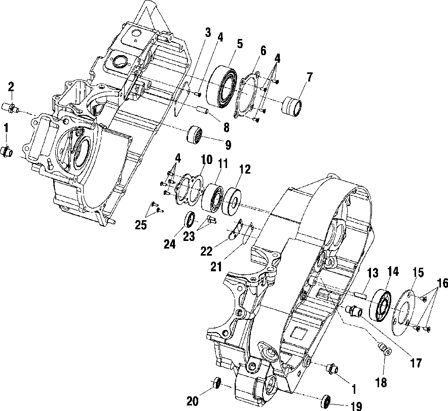 Crankcase bearings - v99cb15lcz