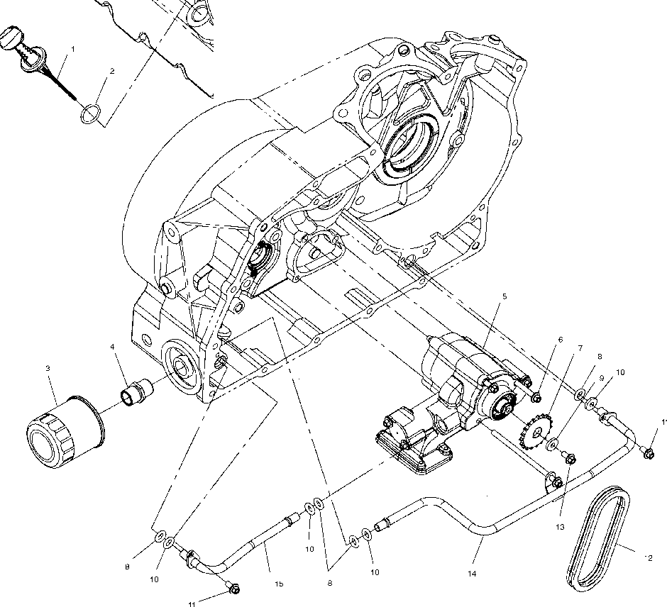 Oil pump mounting - v99cb15lcz