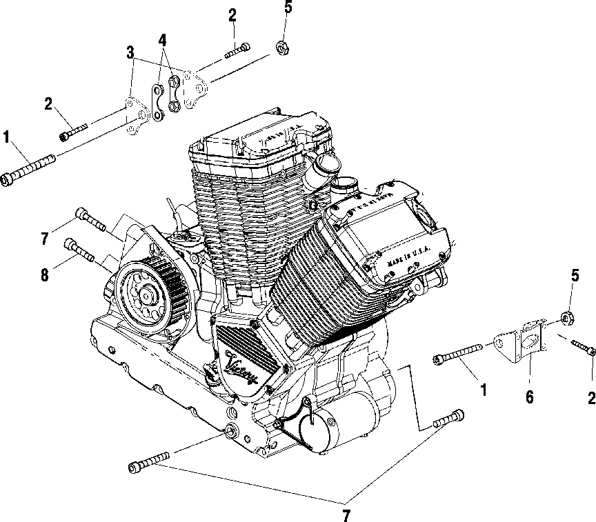Engine mounting - v99cb15lcz